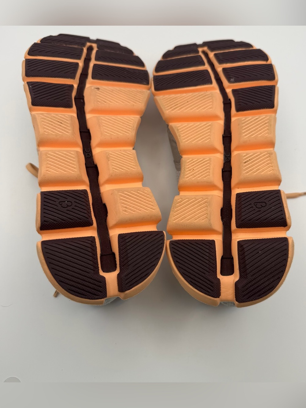 On Running Women’s Cloud Sneakers Size 7.5 Gray Peach Swiss Engineering Athletic - Picture 10 of 10